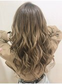 ミルクティーバレイヤージュ