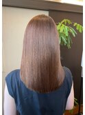 こだわりの縮毛矯正で髪質改善艶髪ストレート♪