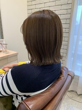 アドラーブル 長岡リップス旭岡店(adorable) 20代30代40代髪質改善マロンベージュ外ハネボブ