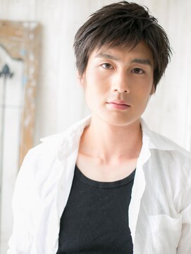 メンズヘア ビーセカンド 草加店(MENS HAIR B-2) アッシュブラックで爽やか♪ツーブロックショートP