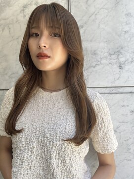 ロンドルーチェ 心斎橋(Lond luce) ダークアッシュ/ミディアムレイヤーカット［髪質改善/縮毛矯正］