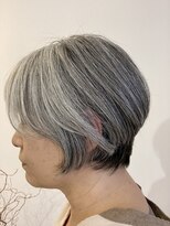 レポヘアー(Repos hair)&nbsp;20代30代40代小顔ハンサムショートアッシュブルー