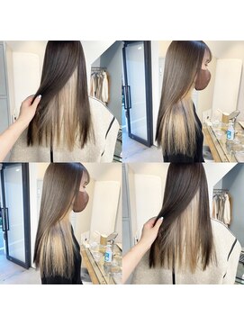 フラム 渋谷(flamme) インナーカラー◇ホワイトベージュ◇