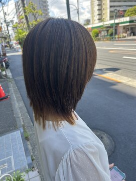 デイジー インデックスヘア 大島店(DAISY index hair) くびれウルフ×NOブリーチ明るめカラー￥18400