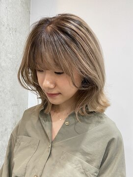 キャンバスアニュー 川崎(canvas anew.) ミディアムレイヤー ルーツカラー ベージュ/川崎