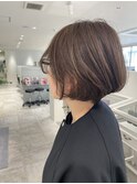 コンパクトショート×オリーブグレージュ