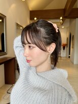 ヘア ルミナス バイ フォルテ(HAIR LUMINAS by FORTE) こなれミディ/前髪/黒髪/ボブルフ/ネビージュ/小顔/ワンレン