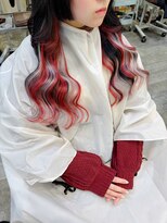 コル(CoL)&nbsp;レッド×シルバーインナーエクステ２０本