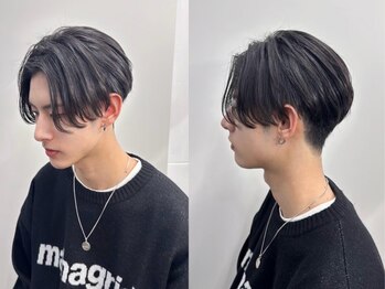 メンズサロン キング 枚方店(Men’s salon K!ng)の写真/【21時まで営業】ビジネスシーンでも好印象！韓国風センターパートやニュアンスパーマでデキる男のstyleに