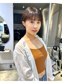 ミニウルフレイヤーカット顔周り前髪韓国ショートボブ/新宿