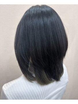 トウカ 南行徳店(TOUKA) レイヤーカット/イメチェン/黒髪ボブ/アッシュブラック/髪質改善