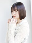【中野葵穂】ツヤ髪 髪質改善 ボブ 透明感カラー[表参道]
