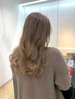 ユニ バイ マグ 長野店(Uni.by Mag)&nbsp;透明感抜群♪ダブルカラーブリーチミルクティーベージュ