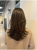 暗めカラー/グランマッシュ[レイヤーカット/髪質改善/銀座]