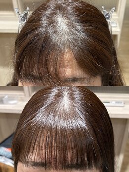 ミミバイジル(mimi by JILL)の写真/【クロスパーマ】で気になる前髪の分かれぐせ、つむじの分かれをナチュラルにカバー!!お悩み改善!!