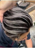 MEN’S HAIR/サーフカール/刈り上げセンターパート/ブリーチ
