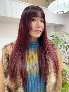 ◎ブロンドハイトーンカラーデザインカラーアンブレラカラー金髪