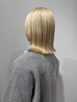 リガナッツ 池袋店(Riganuts)&nbsp;ホワイトベージュ/ボブ/おすすめカラー/ハイトーン