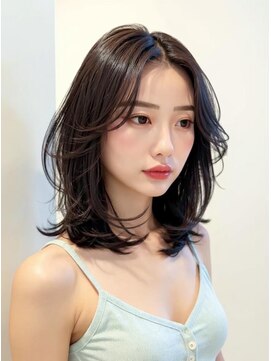 ブロウ ネックス ザ サロン 表参道(VLOW nex the salon) 韓国ヘア/透明感カラー/小顔に見せる顔まわりカット/ミディアム