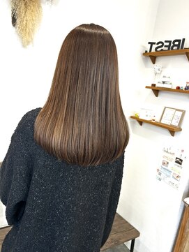 リベストバイジェービー 稲毛(li best. byjb) ピンクベージュ/アンブレラカラー/イメチェン/前髪[稲毛/稲毛駅]