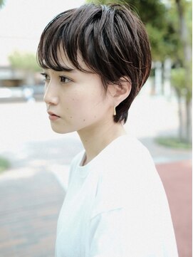 イチエ(ICHIE) 大人可愛い/ショートボブ/白髪ぼかしカラー/ハンサムショート