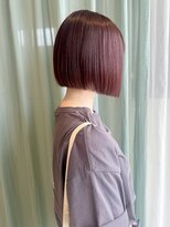 リュバン(Ruban)&nbsp;＃艶感ストレートボブ#ワインレッドカラー