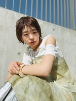 ラモードイワイインターナショナル(La Mode IWAI international)&nbsp;ナチュラルショート×透け感ブラウン