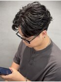 メンズスタイル/フェザーパーマ/ダウンバング/ニュアンスパーマ