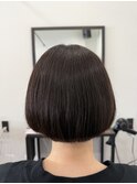  &nbsp;&nbsp;&nbsp;ツヤ感ブラウン×まとまるショートボブ