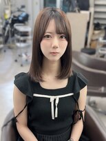 ルアナ 名古屋店(Luana)&nbsp;髪質改善縮毛矯正でつくるアイドル茶髪ミディアムボブ名古屋名駅