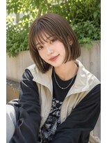 ロティー 天神(loty) 切りっぱなしボブ レイヤー ボブ 小顔 似合わせ 透明感カラー