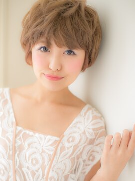 トレ(TRE) +animo南流山+ ランダムカールの個性派ショートボブd