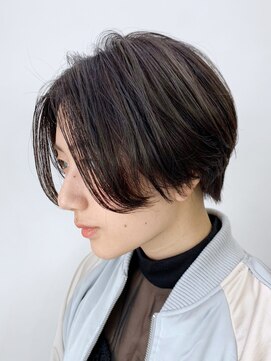 アイティー バイ アルバム 浦和店(IT by ALBUM) ハンサムショート_オリーブカラーハイライトカラー_ba243251