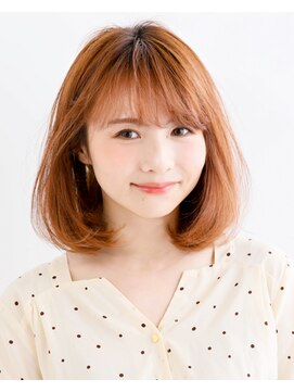 タヤ 麹町店(TAYA) 20代シースルーバングハイライトオリーブカラーショートボブ