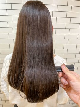 オースト ヘアー ステラ 新宿店(Aust hair Stella) 【髪質改善】うる艶カーキベージュ×髪質改善トリートメント　K