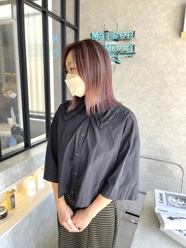 ムード カナザワ(mood kanazawa) バレイヤージュチェリーピンク