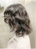 ミディアムパーマ、スパイラルパーマ、ウルフパーマ