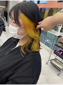 ダークアッシュ/ミディアムレイヤーカット［髪質改善/縮毛矯正］