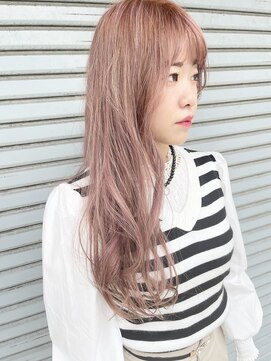 ヘアーデザイン アコースティック(Hair Design ACOUSTIC) 柔らかピンクベージュ