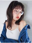 【NORA UMEDA 高木】ココアブラウン　ミディアムレイヤー