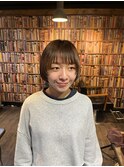 ミニボブ×顔周りレイヤー