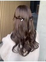 結婚式ヘア/ハーフツイン/イベントヘアアレンジ