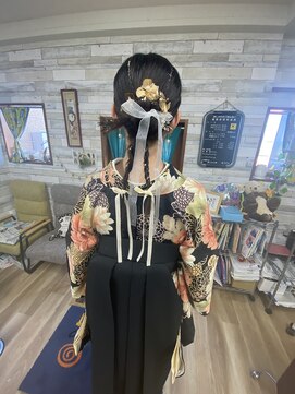 ラッコのおひるね 卒業式セット袴