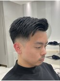 大人バーバースタイル フェードカット
