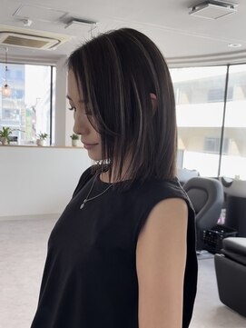 ウル 岡山駅店(ULu.) 大人ハイライト　白髪ぼかし　髪質改善でうる艶に