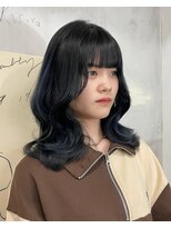 マーシー(MAAAAAC)&nbsp;ブルーブラックバレイヤージュ