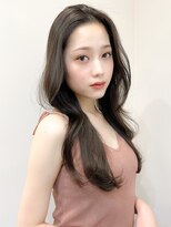 レア 表参道(L'ea)&nbsp;ミディアムヘア暗めカラーグランマッシュデザインカラー