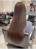 髪質改善トリートメント×透明感カラー
