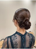 アップスタイルヘアセット