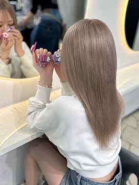 ラピス 福岡天神店(Lapis) ホワイトアッシュミルクティーシルバーベージュ